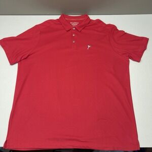 Tommy Bahama Island Zone Martini Glass Red Polo Men's 3XLT